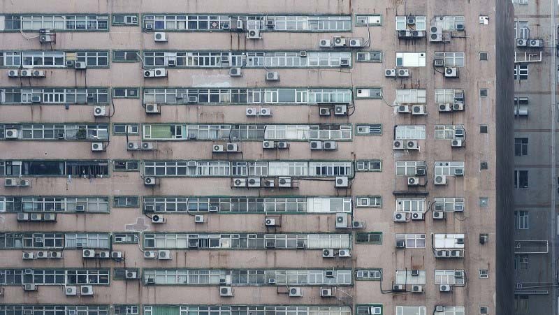 City old building with lots of windows for multi Occupancy