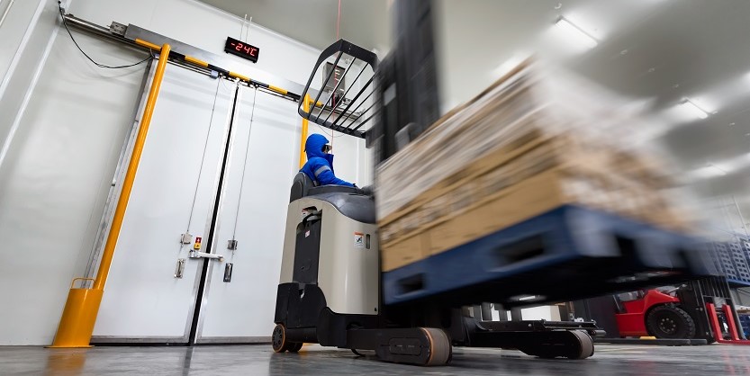 Person working in warehouse