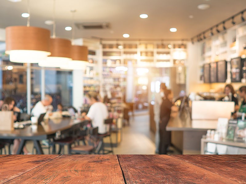 Coffee shop blur background