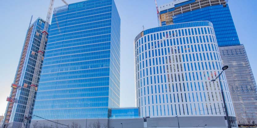 High rise Poland office buildings